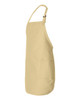 Q-Tees Q4350 Full-Length Apron With 2 Pockets | Natural